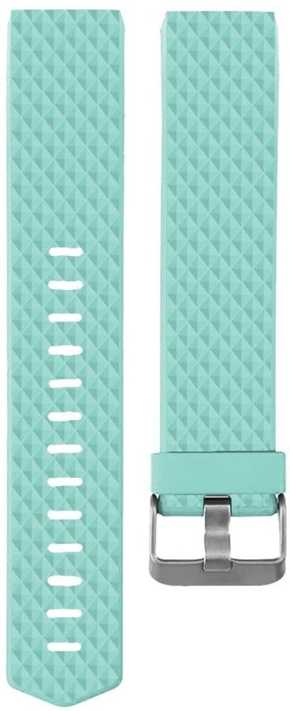 Fitbit Charge 2 diamant silicone band (aqua)