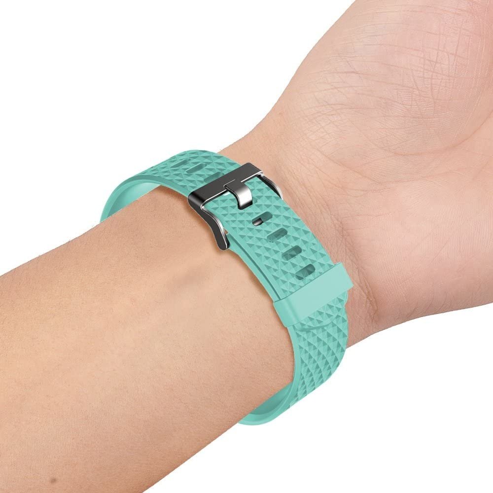 Fitbit Charge 2 diamant silicone band (aqua)