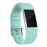 Fitbit Charge 2 diamant silicone band (aqua)