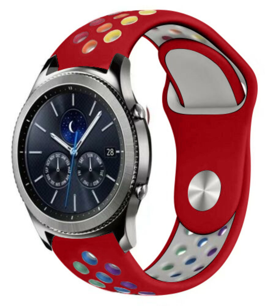 Samsung Gear S3 sport band (rood kleurrijk) Samsung Gear S3 sport band (rood kleurrijk)
