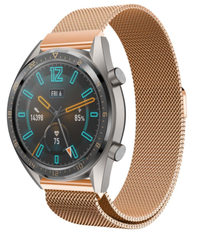 Huawei Watch GT Milanees bandje (rosé goud) Huawei Watch GT Milanees bandje (rosé goud)
