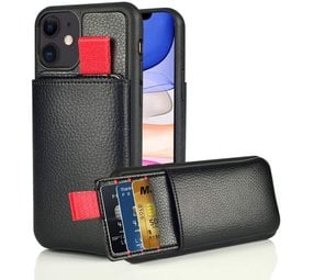 ShieldCase® Leren case met pashouder iPhone 11 (zwart) ShieldCase® Leren case met pashouder iPhone 11 (zwart)