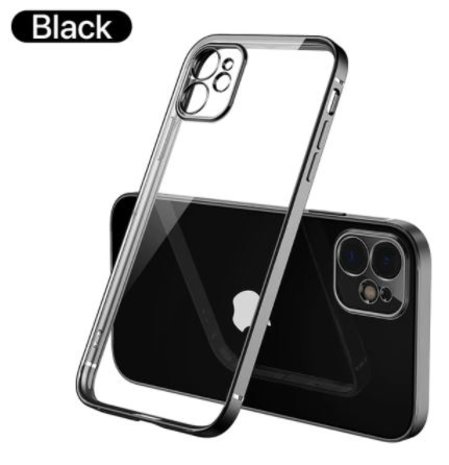 ShieldCase® ShieldCase iPhone 11 vierkante metallic case (zwart) ShieldCase® ShieldCase iPhone 11 vierkante metallic case (zwart)