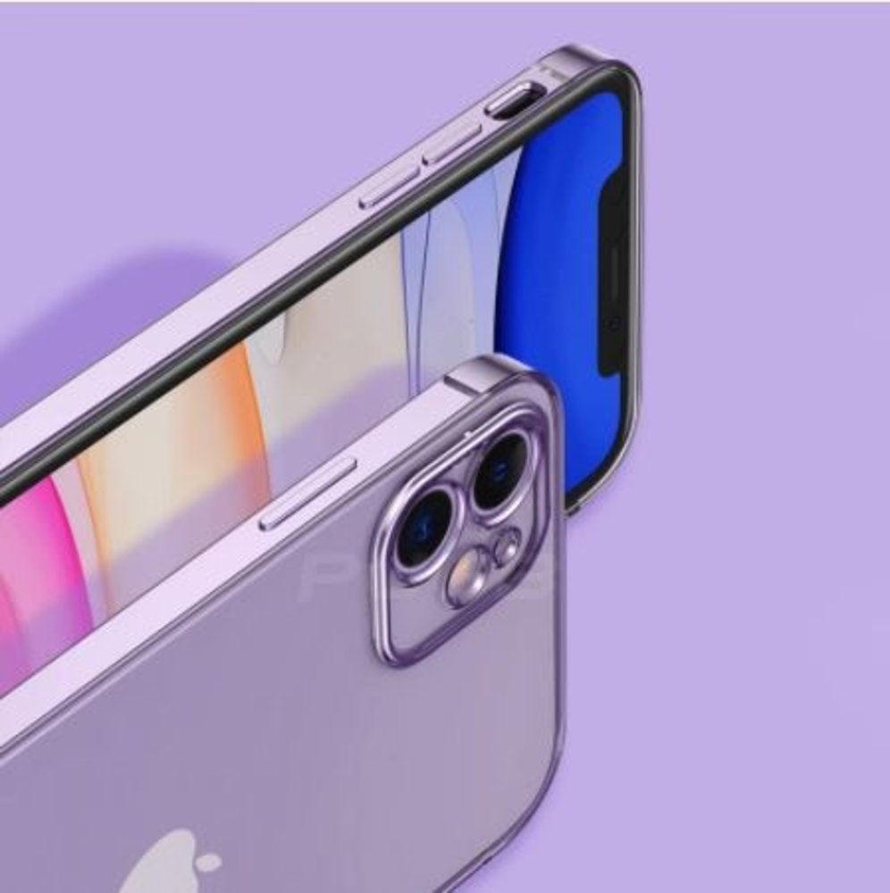 ShieldCase® ShieldCase iPhone 11 vierkante metallic case (paars) ShieldCase® ShieldCase iPhone 11 vierkante metallic case (paars)