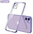 ShieldCase® ShieldCase iPhone 11 vierkante metallic case (paars)