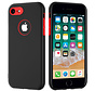 ShieldCase dubbellaags siliconen hoesje iPhone 7 / 8 (zwart-rood)