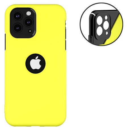 ShieldCase® ShieldCase dubbellaags siliconen hoesje iPhone 11 Pro (geel-zwart)