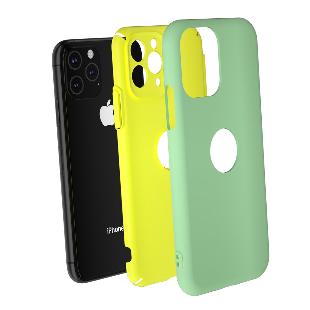 ShieldCase® ShieldCase dubbellaags siliconen hoesje iPhone 11 Pro (lichtgroen-geel)