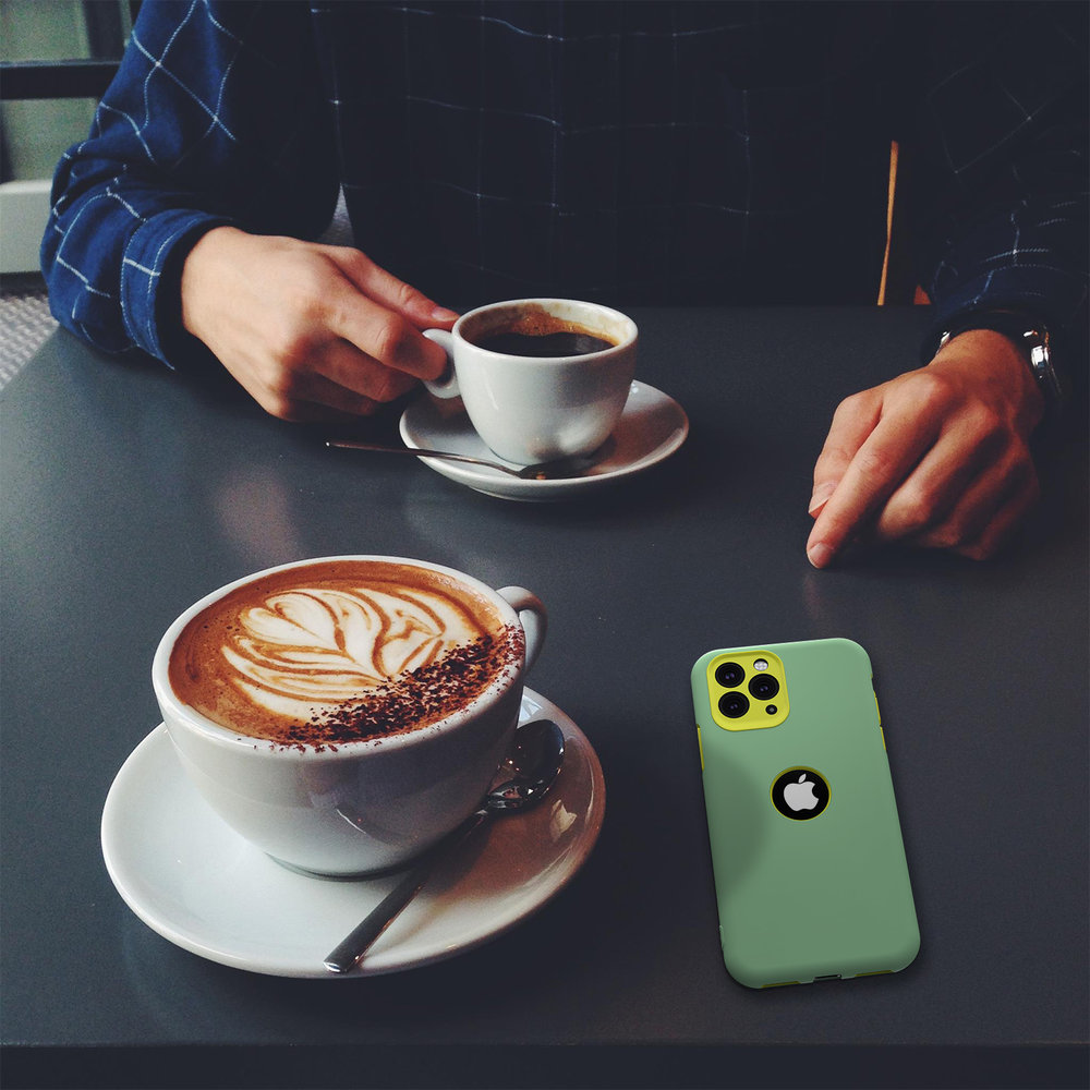 ShieldCase® ShieldCase dubbellaags siliconen hoesje iPhone 11 Pro (lichtgroen-geel)