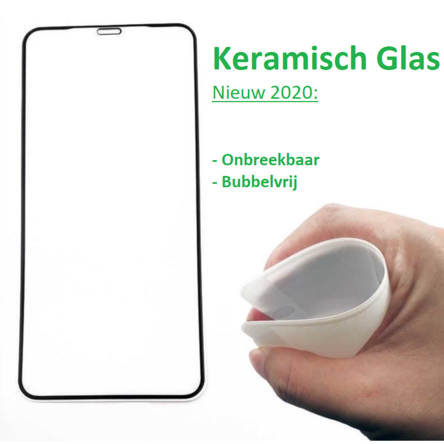 Verplicht bladeren beet iPhone 7 / iPhone 8 keramisch glas screen protector - Phone-Factory