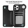 ShieldCase® ShieldCase iPhone 12 Pro wallet case - 6.1 inch (zwart) ShieldCase® ShieldCase iPhone 12 Pro wallet case - 6.1 inch (zwart)