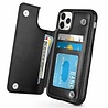 ShieldCase® ShieldCase iPhone 12 Pro wallet case - 6.1 inch (zwart) ShieldCase® ShieldCase iPhone 12 Pro wallet case - 6.1 inch (zwart)