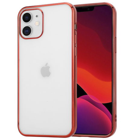 ShieldCase® ShieldCase Metallic bumper case iPhone 12 - 6.1 inch (rood) ShieldCase® ShieldCase Metallic bumper case iPhone 12 - 6.1 inch (rood)