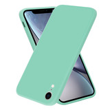 ShieldCase® iPhone Xr vierkante silicone case (aqua)