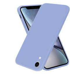 ShieldCase® iPhone Xr vierkante silicone case (paars)