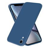 ShieldCase® iPhone Xr vierkante silicone case (blauw)