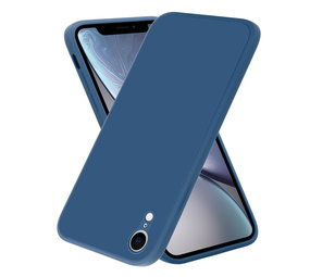 ShieldCase® iPhone Xr vierkante silicone case (blauw)