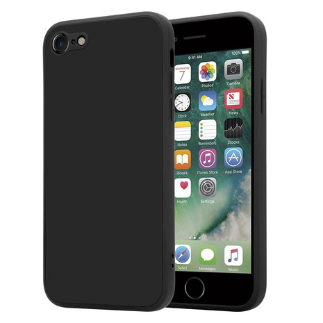 ShieldCase® ShieldCase iPhone SE 2020 vierkante silicone case (zwart) ShieldCase® ShieldCase iPhone SE 2020 vierkante silicone case (zwart)
