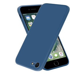 ShieldCase® iPhone SE 2020 vierkante silicone case (blauw)