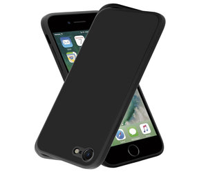 ShieldCase® iPhone 7 / 8 vierkante silicone case (zwart)