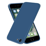 ShieldCase® iPhone 7 / 8 vierkante silicone case (blauw)
