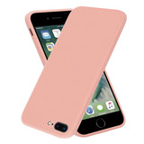 ShieldCase® iPhone 7 Plus / 8 Plus vierkante silicone case (roze)