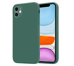 ShieldCase® iPhone 11 vierkante silicone case (donkergroen)