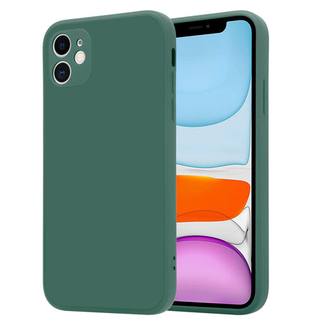 ShieldCase® ShieldCase iPhone 11 vierkante silicone case (donkergroen)