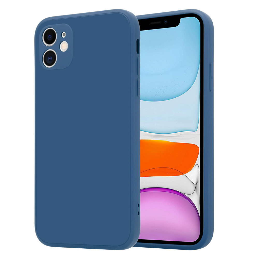 ShieldCase® ShieldCase iPhone 11 vierkante silicone case (blauw)