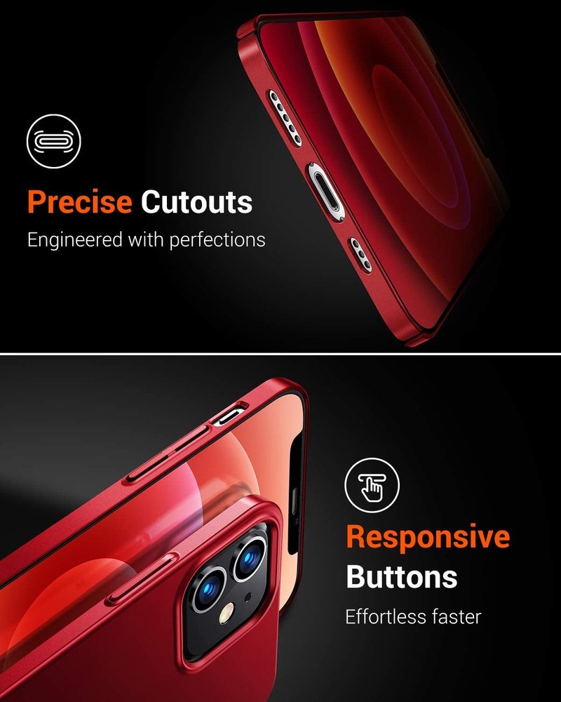 ShieldCase® Ultra thin case iPhone 12 Mini - 5.4 inch (rood) ShieldCase® Ultra thin case iPhone 12 Mini - 5.4 inch (rood)