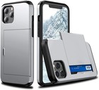ShieldCase® ShieldCase Kaarthouder case met slide iPhone 12 Pro Max 6.7 inch (zilver)