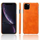 ShieldCase® Shieldcase iPhone 12 Pro Max 6.7 inch vintage leren hoesje (oranje)