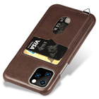 ShieldCase® ShieldCase Vintage case met pashouder iPhone 12 Pro Max 6.7 inch (bruin)