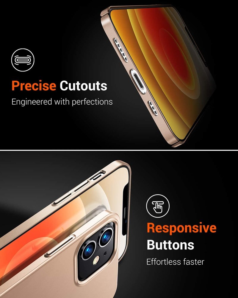 ShieldCase® Shieldcase Ultra thin case iPhone 12 - 6.1 inch (goud) ShieldCase® Shieldcase Ultra thin case iPhone 12 - 6.1 inch (goud)