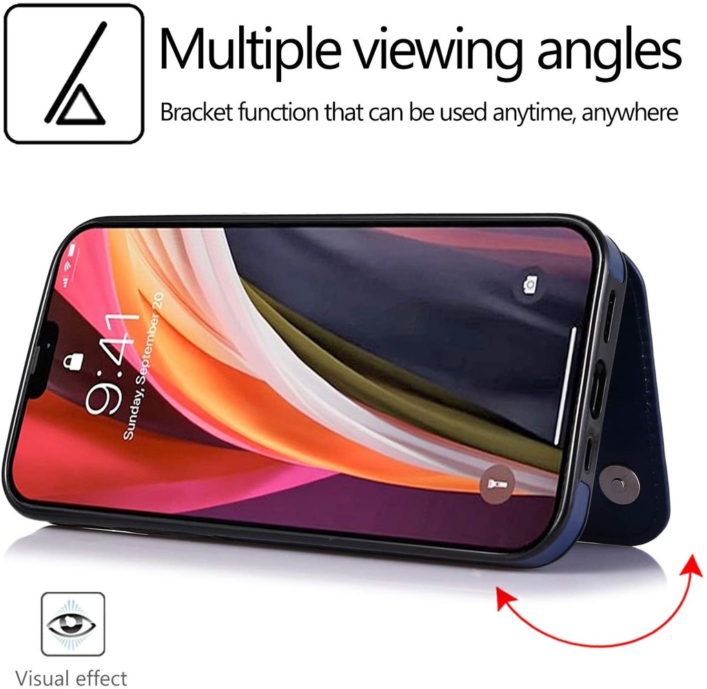 ShieldCase® ShieldCase Wallet case iPhone 12 - 6.1 inch (blauw) ShieldCase® ShieldCase Wallet case iPhone 12 - 6.1 inch (blauw)