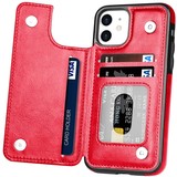 ShieldCase® Wallet case iPhone 12 - 6.1 inch (rood) ShieldCase® Wallet case iPhone 12 - 6.1 inch (rood)