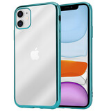 ShieldCase® Metallic bumper case iPhone 12 - 6.1 inch (groen) ShieldCase® Metallic bumper case iPhone 12 - 6.1 inch (groen)