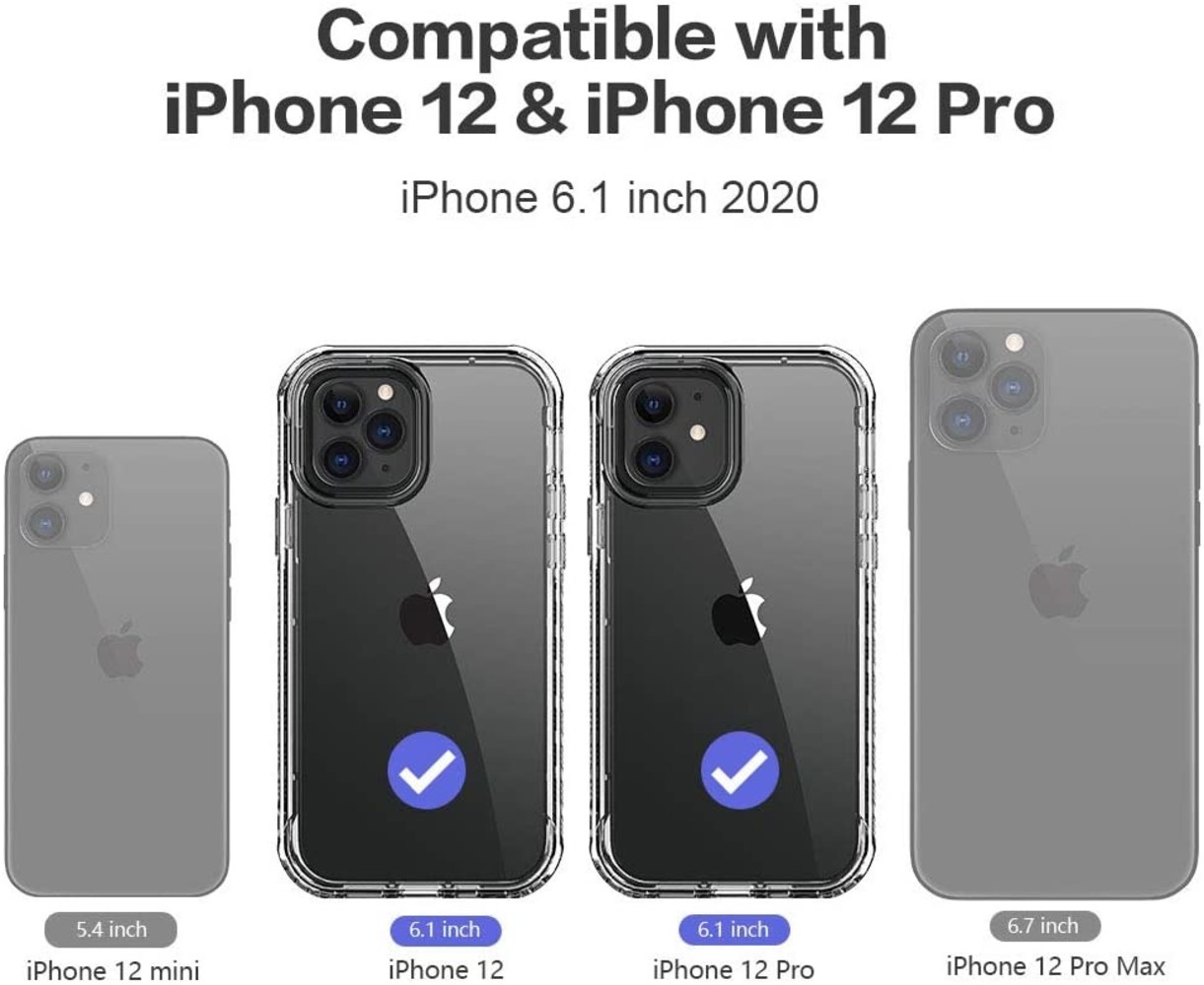 ShieldCase® ShieldCase bumper shock case iPhone 12 - 6.1 inch (paars) ShieldCase® ShieldCase bumper shock case iPhone 12 - 6.1 inch (paars)