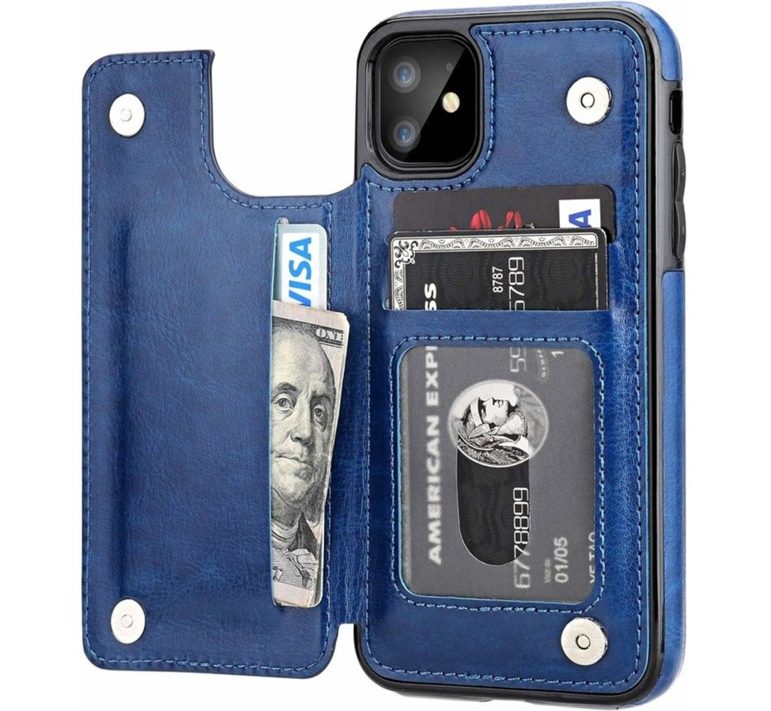 iPhone 12 Mini (5.4 inch) wallet case (blauw) - Phone-Factory