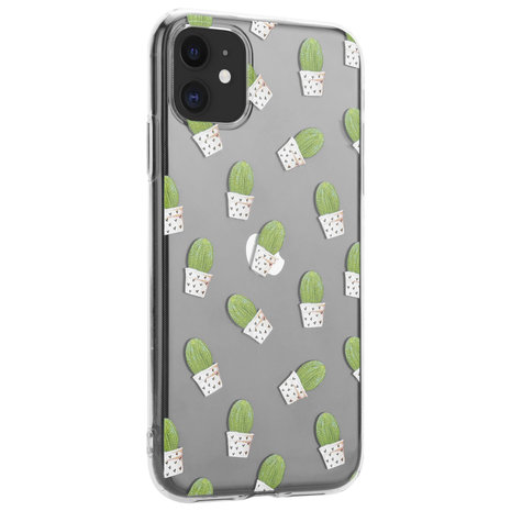 ShieldCase® ShieldCase Cute Cactus iPhone 12 - 6.1 inch hoesje ShieldCase® ShieldCase Cute Cactus iPhone 12 - 6.1 inch hoesje