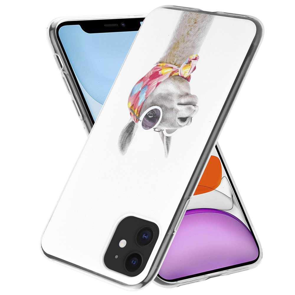 ShieldCase® ShieldCase No Drama Lama iPhone 12 - 6.1 inch hoesje ShieldCase® ShieldCase No Drama Lama iPhone 12 - 6.1 inch hoesje