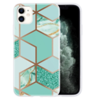ShieldCase® ShieldCase Green Pattern Marmer iPhone 12 Mini - 5.4 inch hoesje (groen)