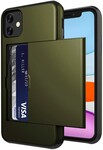 ShieldCase® ShieldCase Kaarthouder case met slide iPhone 12 Mini - 5.4 inch (groen)