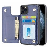 ShieldCase® Wallet case iPhone 12 Pro - 6.1 inch (blauw) ShieldCase® Wallet case iPhone 12 Pro - 6.1 inch (blauw)