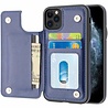 ShieldCase® ShieldCase Wallet case iPhone 12 Pro - 6.1 inch (blauw) ShieldCase® ShieldCase Wallet case iPhone 12 Pro - 6.1 inch (blauw)