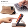 CaseMe CaseMe Luxe bookcase iPhone 12 - 6.1 inch (bruin) CaseMe CaseMe Luxe bookcase iPhone 12 - 6.1 inch (bruin)