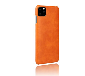 ShieldCase® iPhone 12 Pro - 6.1 inch vintage leren hoesje (oranje) ShieldCase® iPhone 12 Pro - 6.1 inch vintage leren hoesje (oranje)