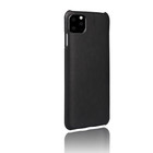 ShieldCase® Shieldcase iPhone 12 Pro - 6.1 inch vintage leren hoesje (zwart)