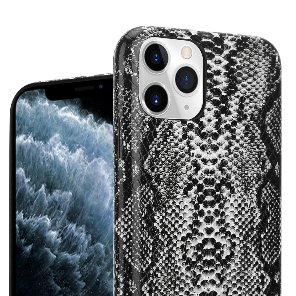 ShieldCase® ShieldCase Guilty Grey Snake Print iPhone 11 Pro hoesje (wit-grijs) ShieldCase® ShieldCase Guilty Grey Snake Print iPhone 11 Pro hoesje (wit-grijs)