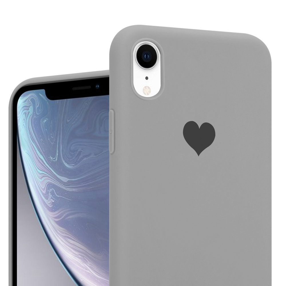 ShieldCase® ShieldCase Sweetheart silicone hoesje iPhone Xr (grijs)